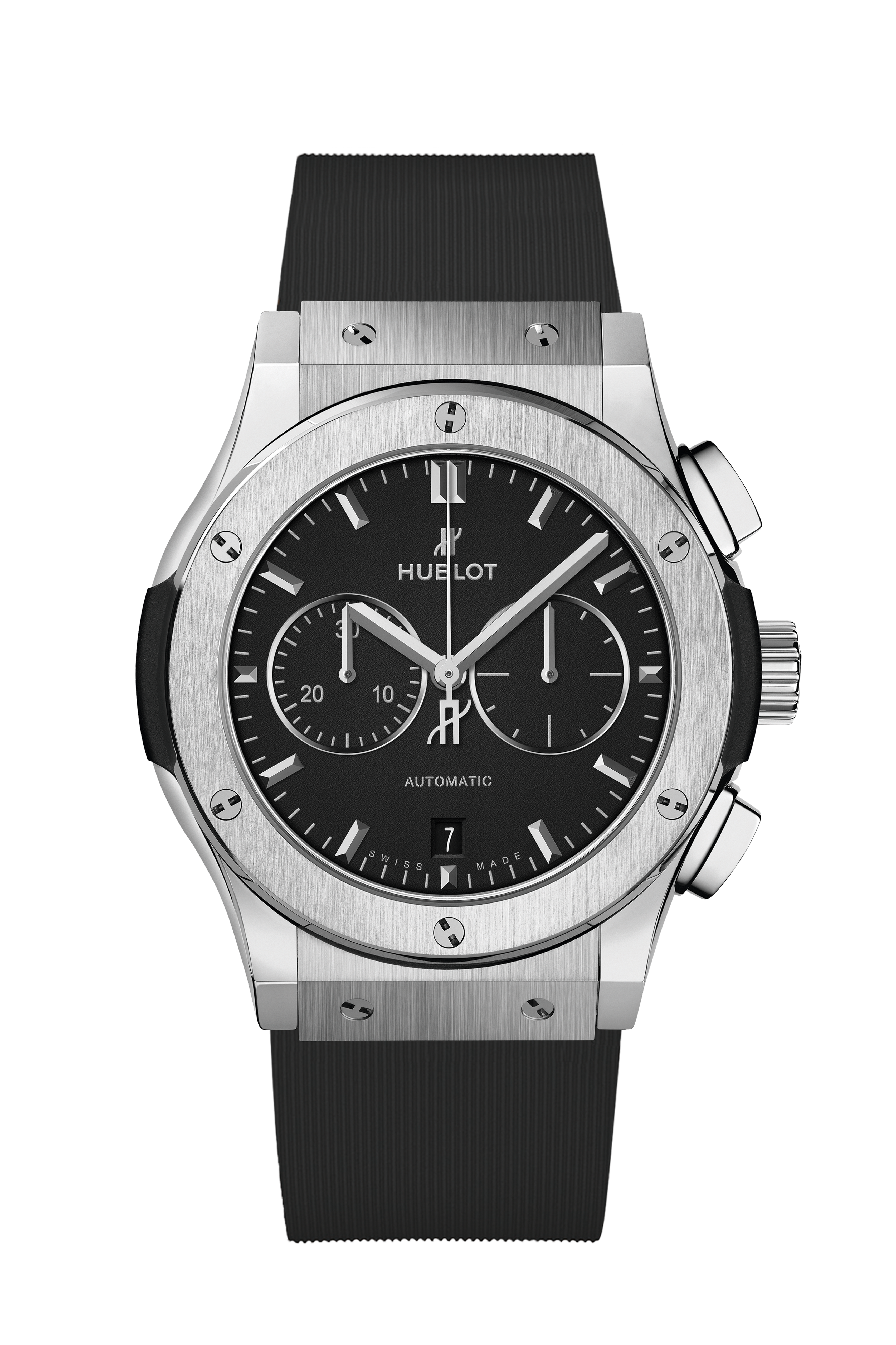 Classic Fusion Chronograph Titanium on Rubber Hublot