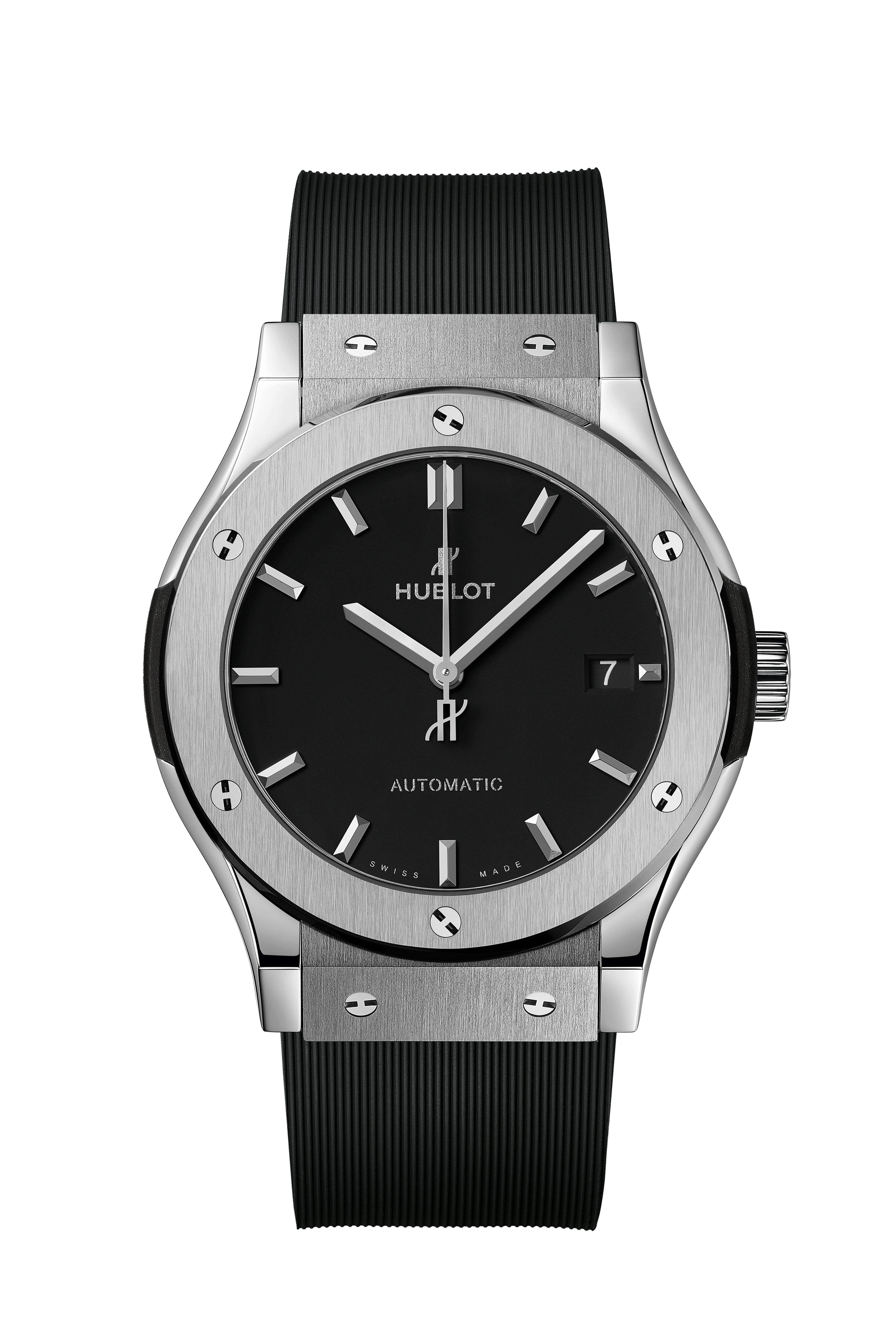 HUBLOT ウブロ クラシックフュージョン チタニウム 542.NX.2610.LR 42mm デイト シルバー Ti チタン 純正ベルト 純正尾錠 メンズ 自動巻き【6ヶ月保証】【腕時計】