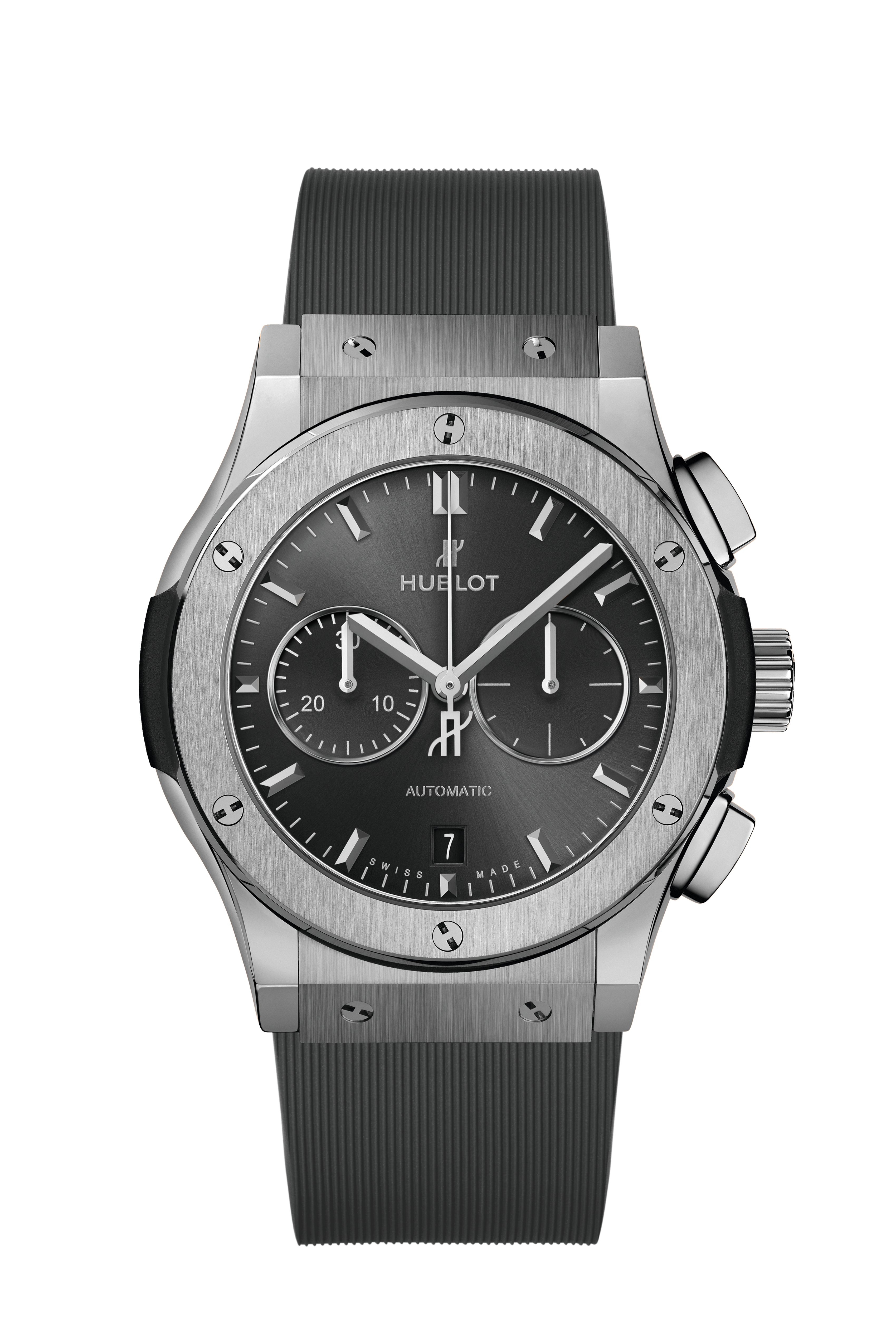 ウブロ HUBLOT 541.NX.7070.LR クラシックフュージョン レーシンググレー クロノグラフ 自動巻き メンズ 良品 箱付き_778670