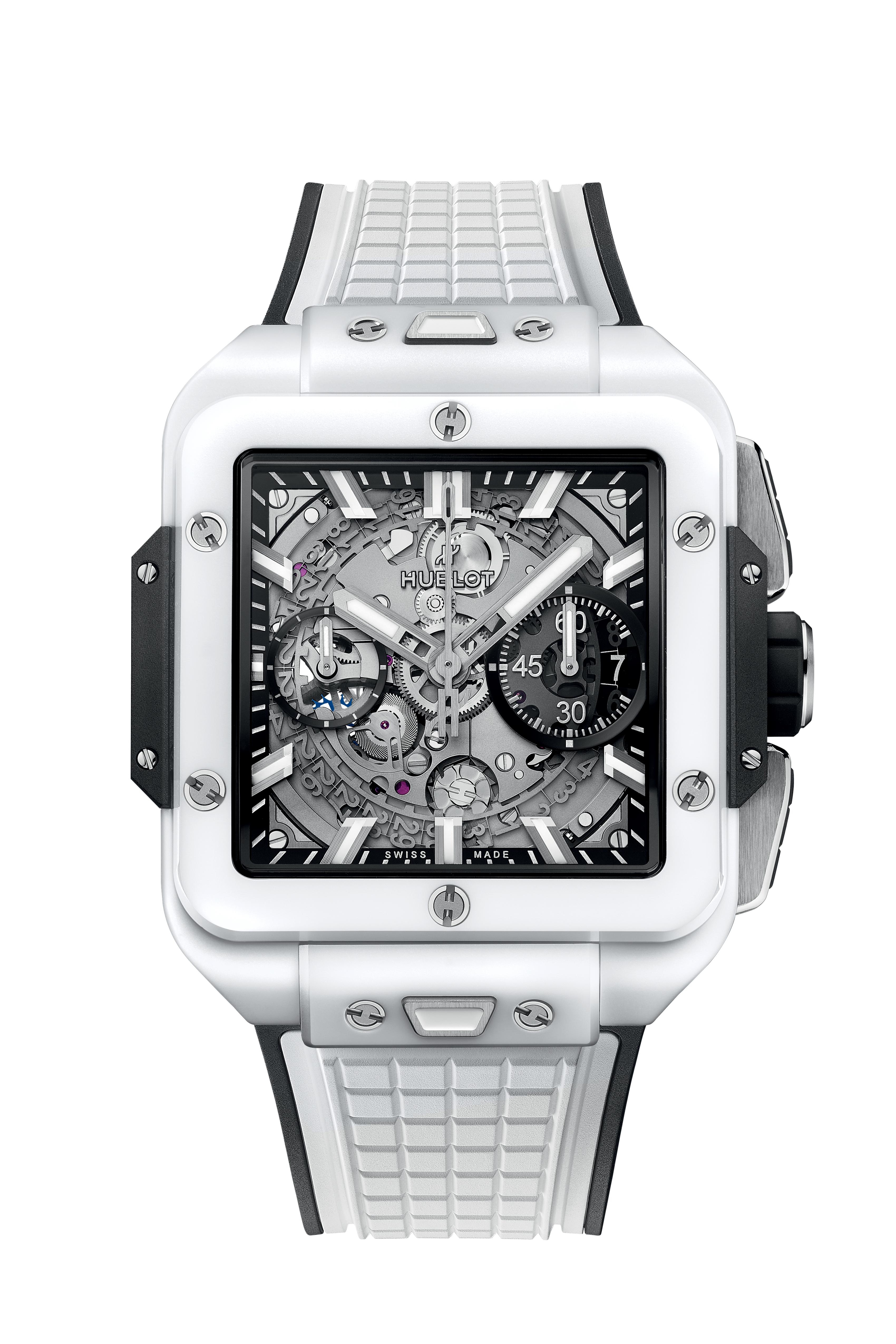 Square Bang Unico White Ceramic 42 mm