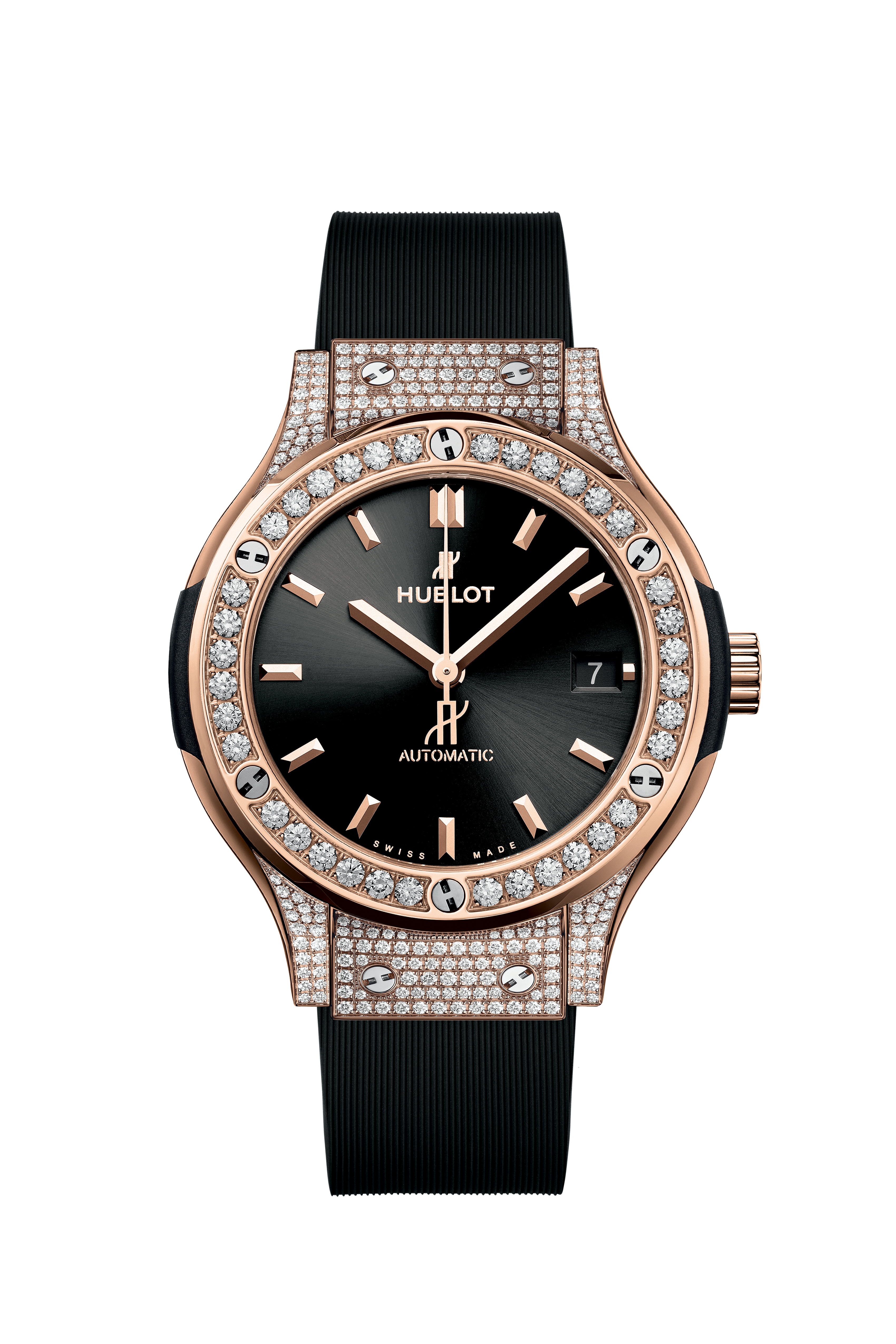  Classic Fusion King Gold Pavé 38 mm, front view