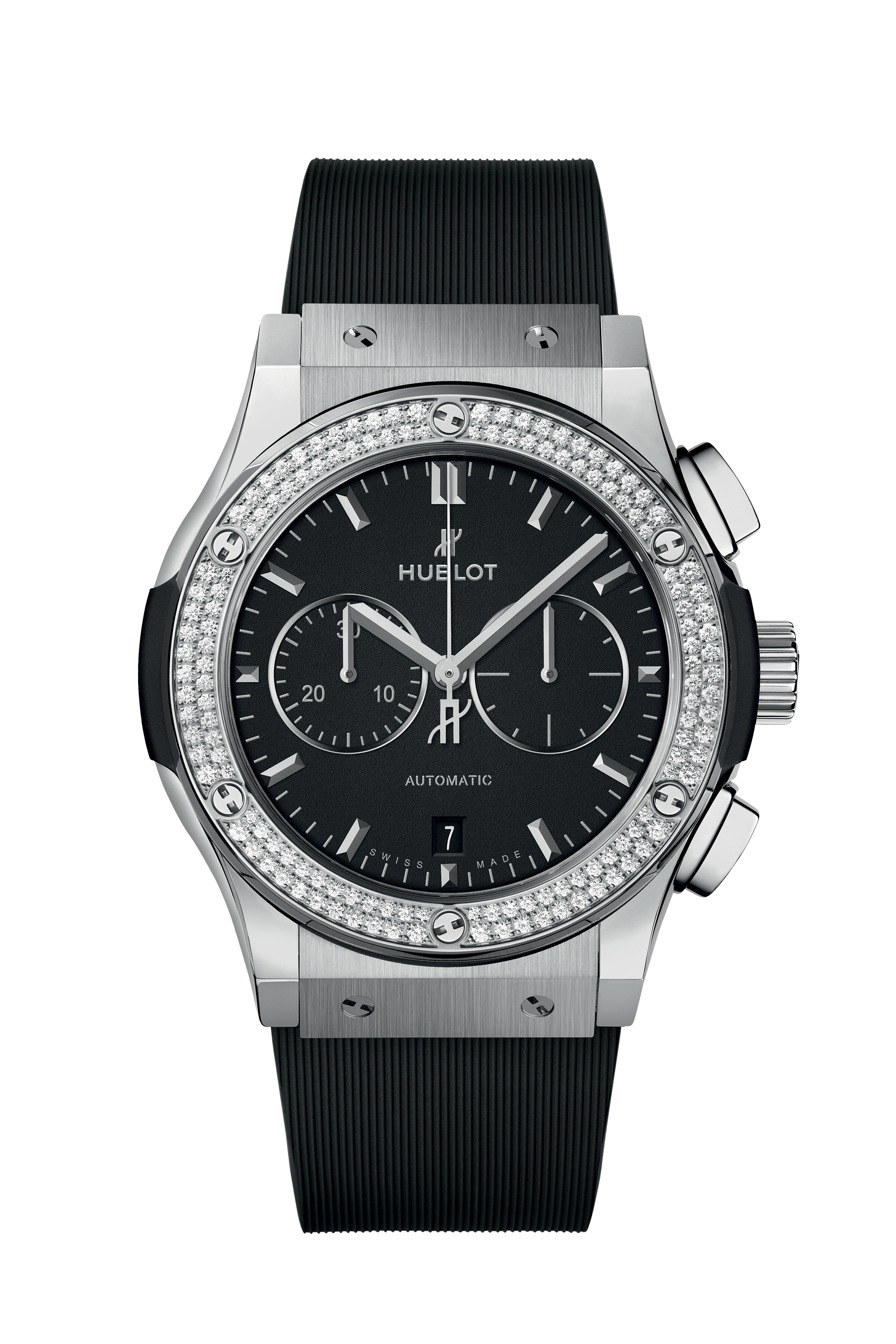 Classic Fusion Chronograph Titanium Diamonds 42 mm, front view