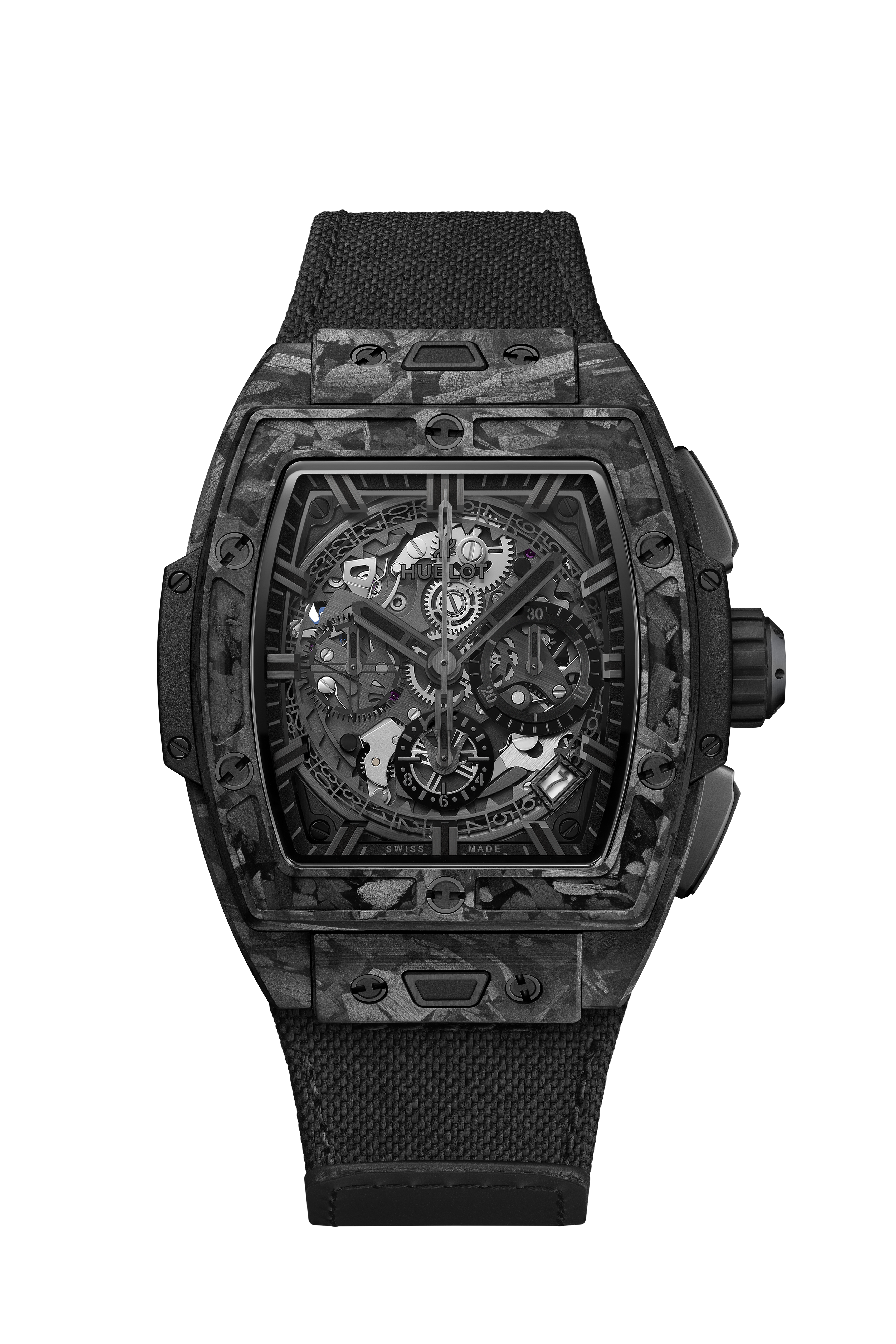 Hublot Big Bang ブラック スケルトン Spirit Of Big Bang Frosted Carbon 42 mm | Hublot