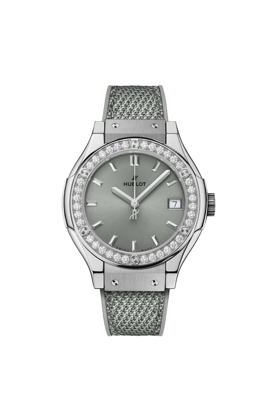 Classic Fusion Titanium Sage Green Diamonds 33 mm | Hublot