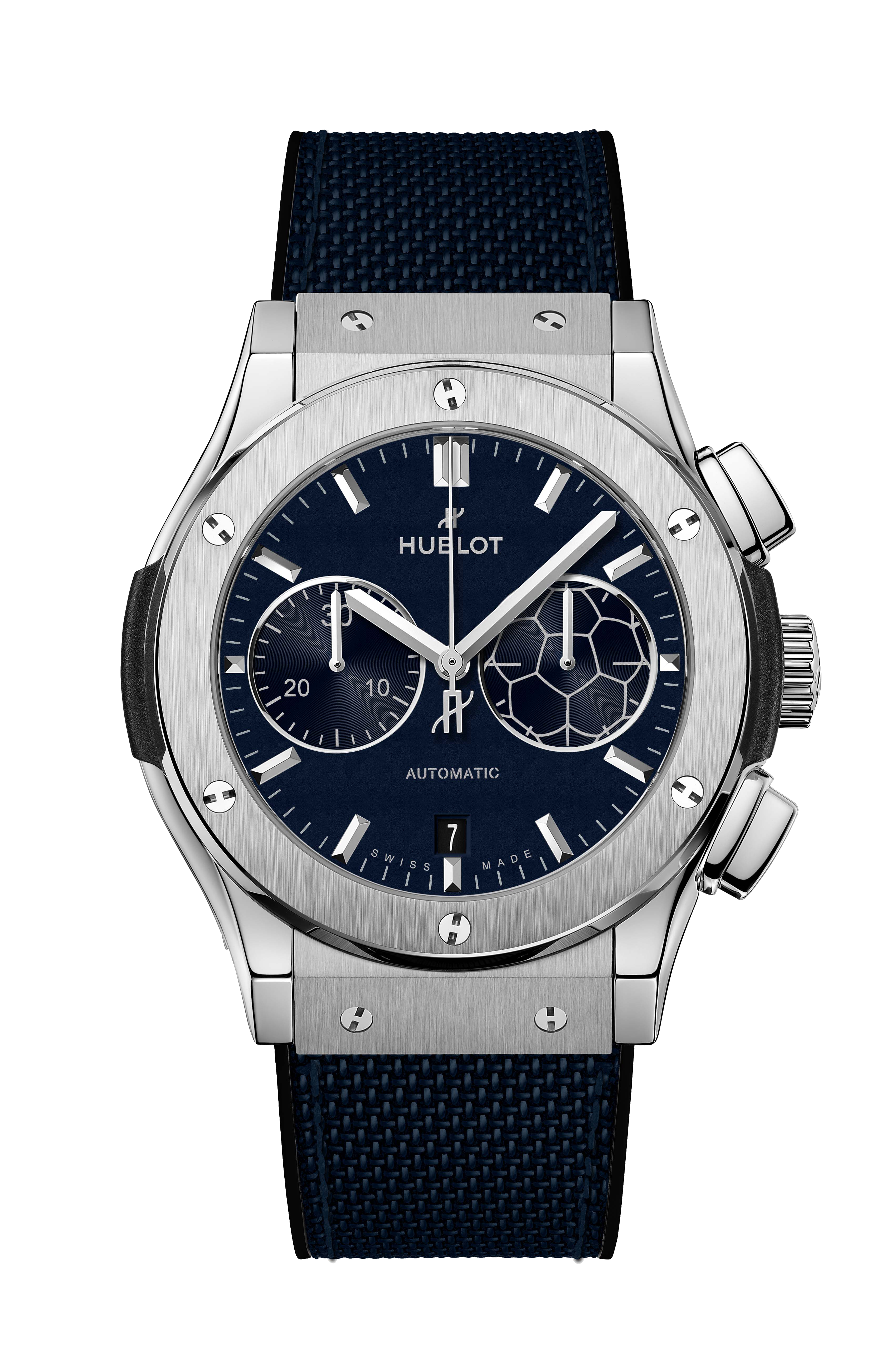 Classic Fusion Chronograph Titanium Blue Victory 45 mm | Hublot