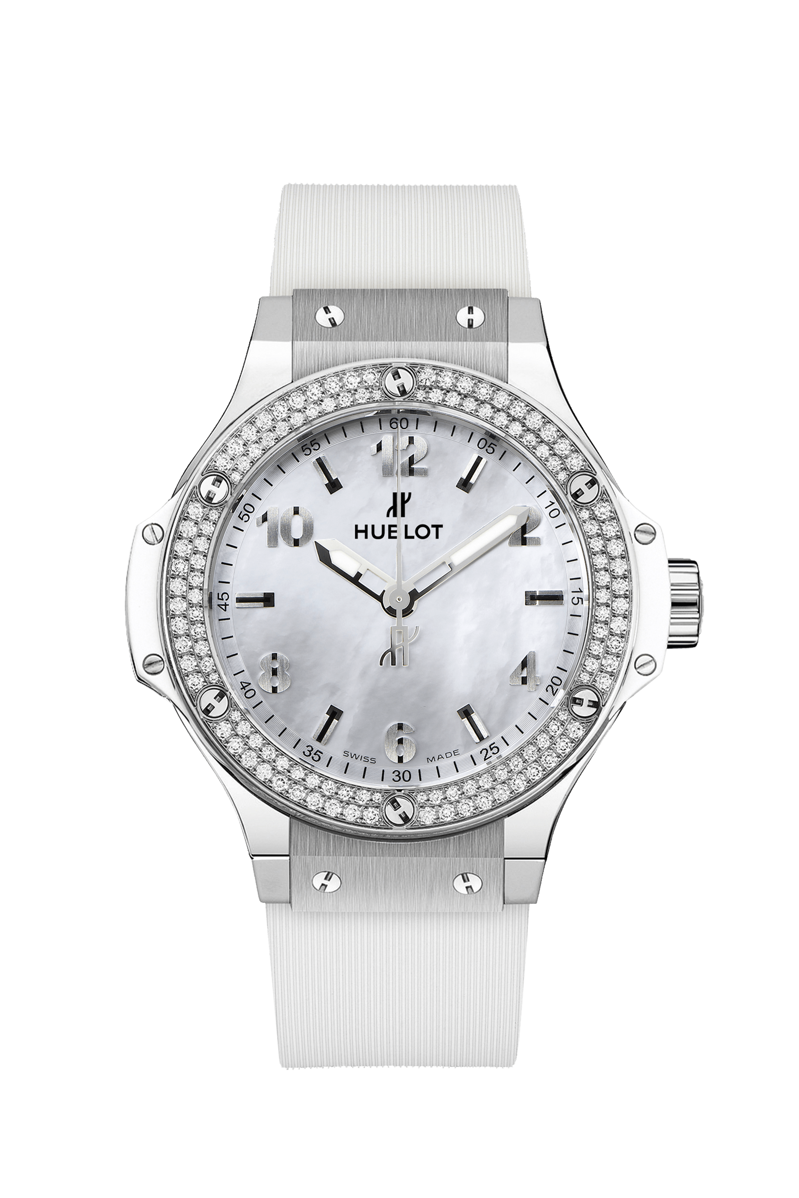 Big Bang All White Diamonds Mother of Pearl 38 mm