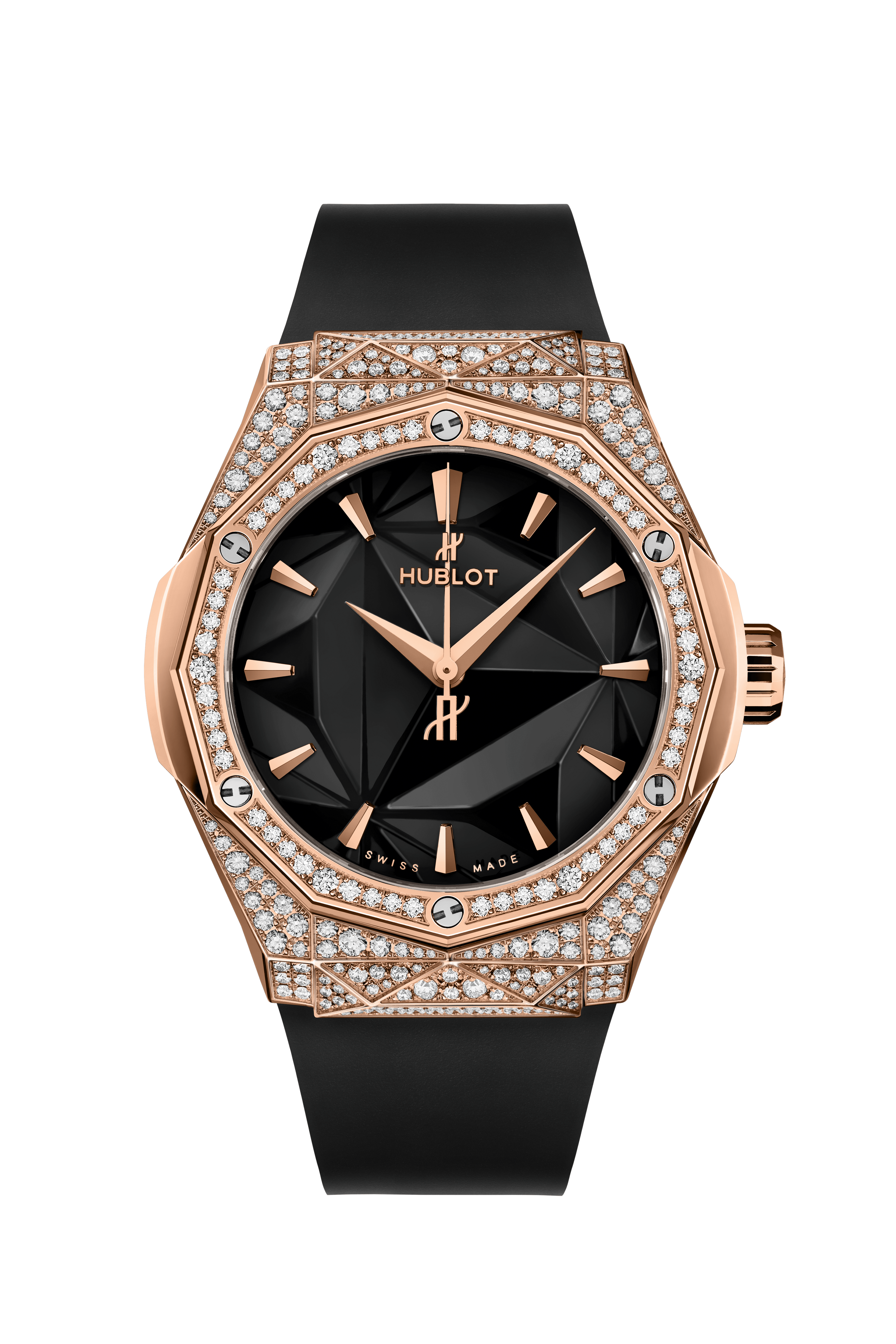 Classic Fusion Orlinski King Gold Pavé 40 mm, front view 