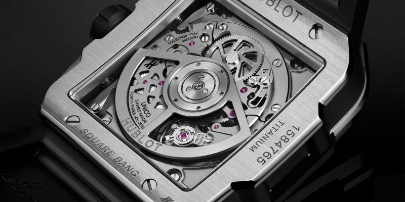 Hublot Square Bang Unico Titanium caseback