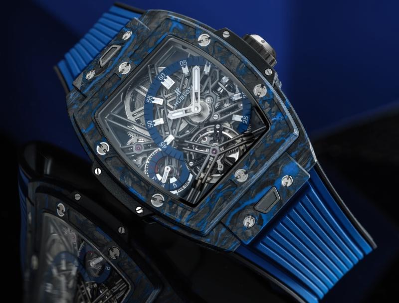 Case back of the Spirit of Big Bang Tourbillon Carbon Blue
