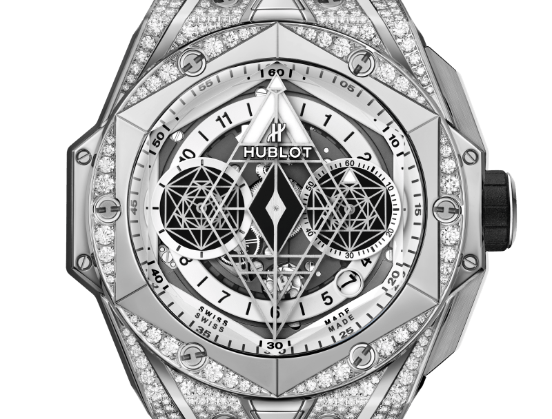 hublot titanium pave