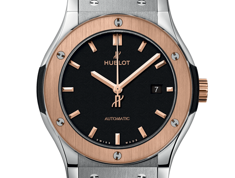 hublot classic fusion titanium gold