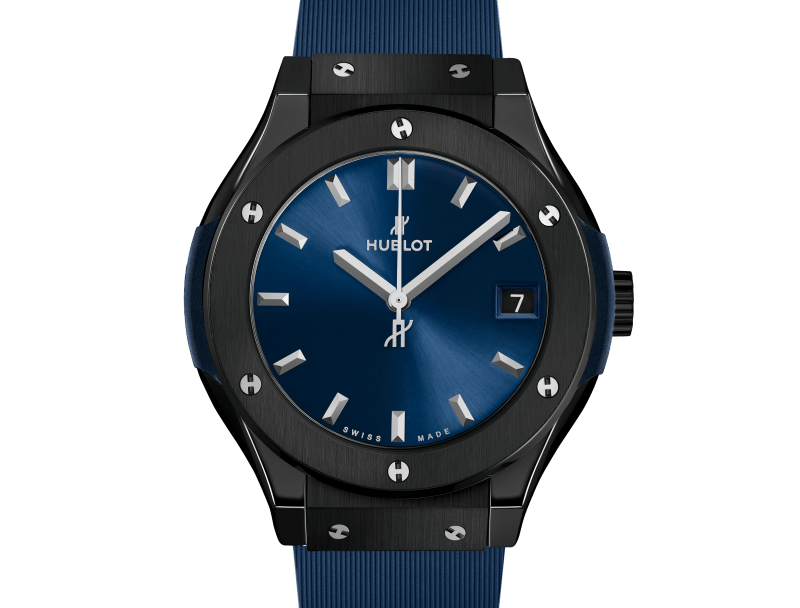 hublot blue dial watch
