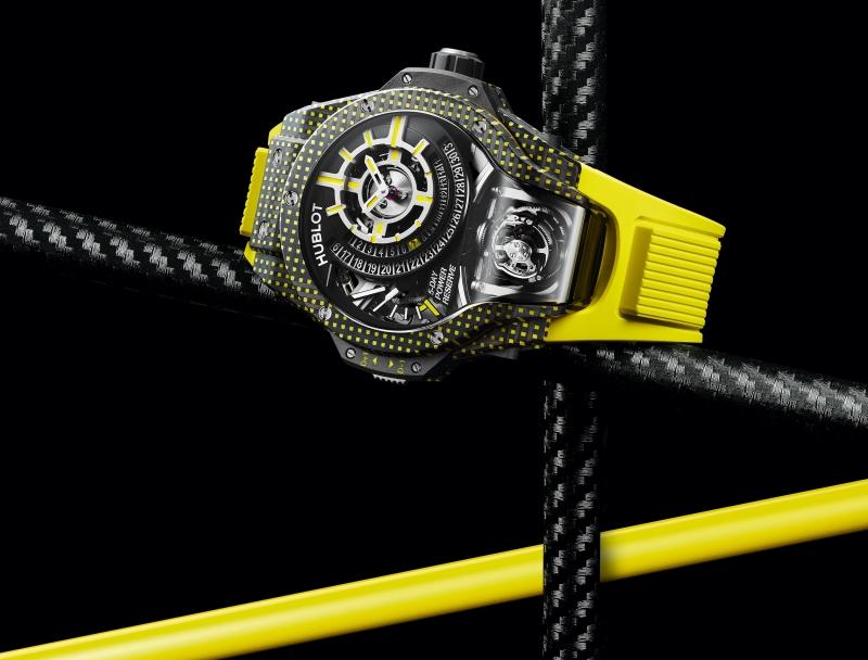 MP-09: NEW COLOURED 3D CARBON AND ITS TOURBILLON BI-AXIS | Hublot