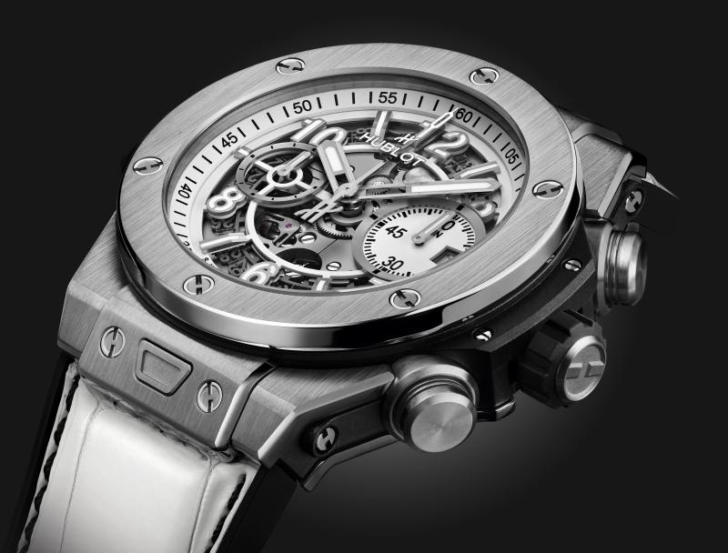 た*ち様 Hublot ウニコビックバンレザーラバーベルト ホワイトブラック Big Bang Unico Black & White 44 mm | Hublot