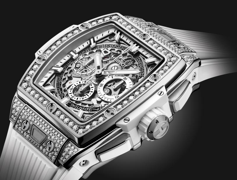 Spirit of Big Bang Titanium White Pavé 42 mm | Hublot