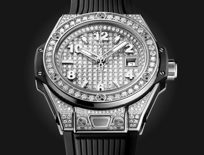 Big Bang One Click Steel Full Pavé 33 mm | Hublot