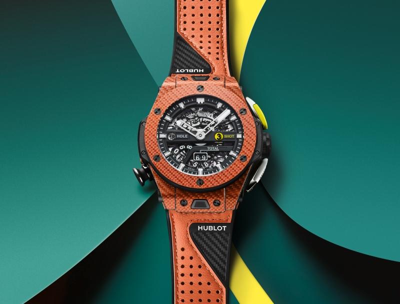 HUBLOT  ゴルフクラブ   置物 HUBLOT INTRODUCES AN ORANGE CARBON EDITION OF THE BIG BANG UNICO
