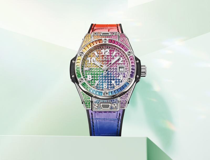 Big Bang One Click Steel Rainbow 33 mm | Hublot