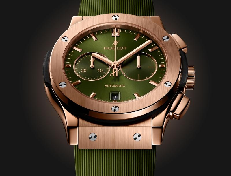 Classic Fusion Chronograph King Gold Green 42 mm | Hublot