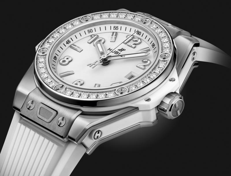 Big Bang One Click Steel White Diamonds 33 mm | Hublot