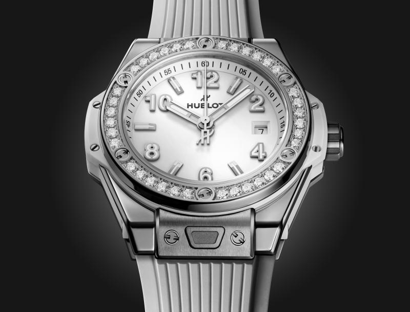 Big Bang One Click Steel White Diamonds 33 mm | Hublot