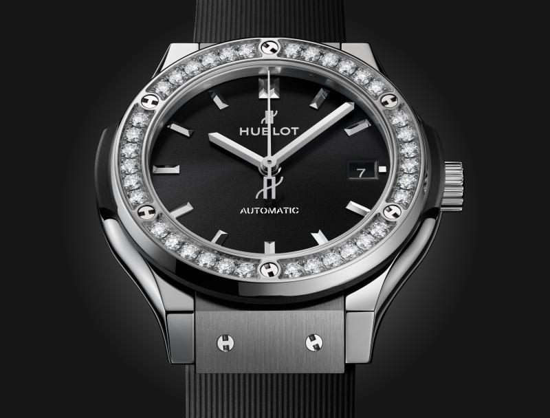 ダイアモンド・クラシック・シリーズ 38〜50 Classic Fusion Titanium Diamonds 38 mm | Hublot