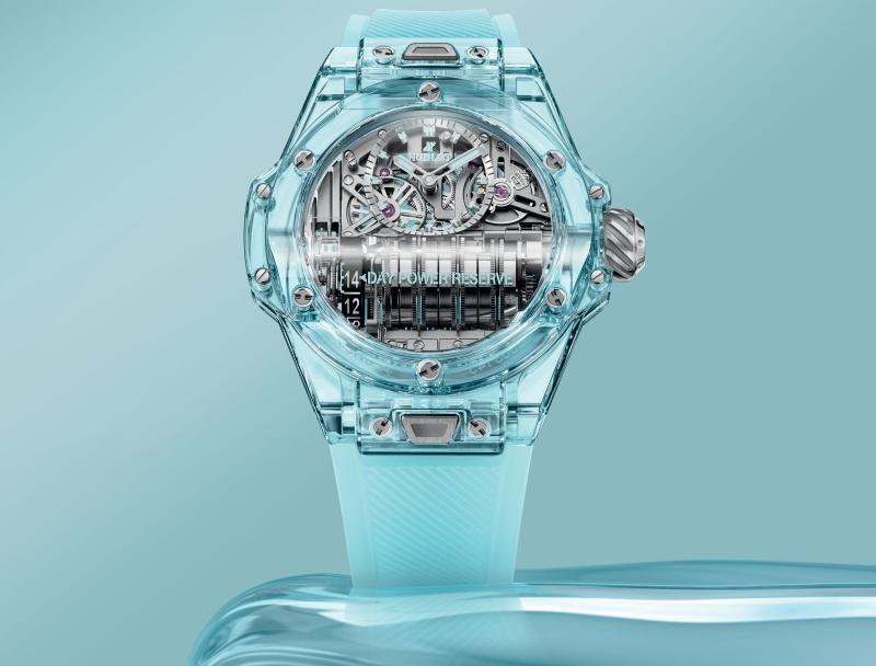 BIG BANG MP-11 14-DAY POWER RESERVE WATER BLUE SAPPHIRE : HUBLOT