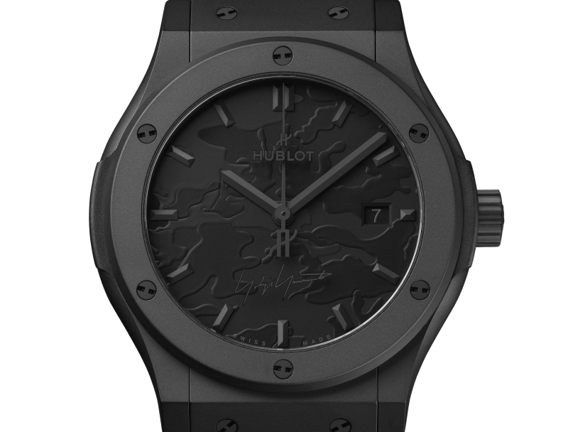 Classic Fusion Yohji Yamamoto All Black Camo 42 mm | Hublot