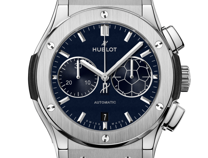 Classic Fusion Chronograph Titanium Blue Victory 45 mm | Hublot