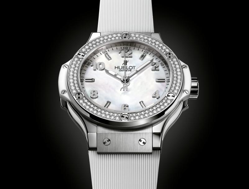 Big Bang All White Diamonds Mother of Pearl 38 mm, bottom view