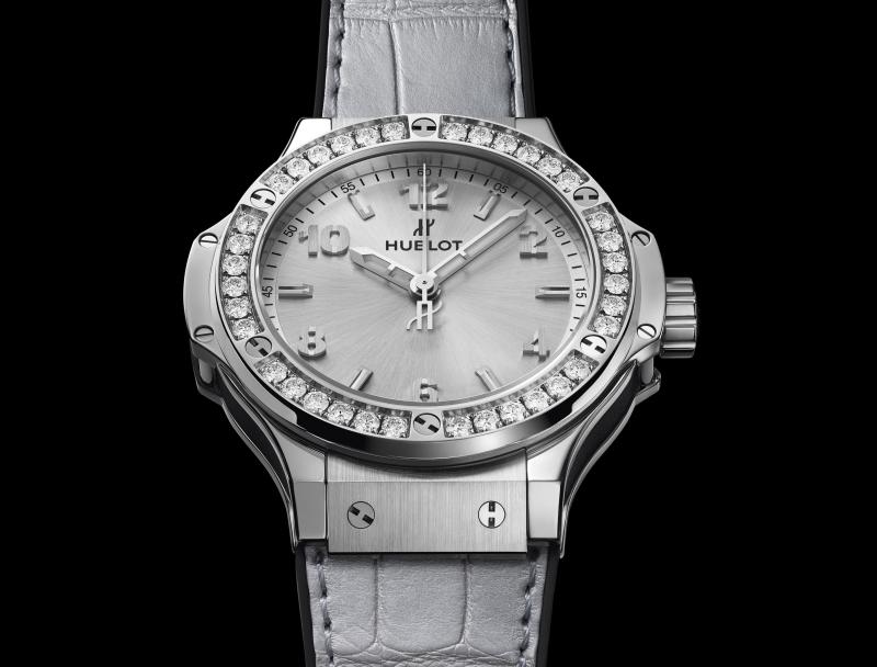 Big Bang Monochrome Steel Diamonds 38 mm