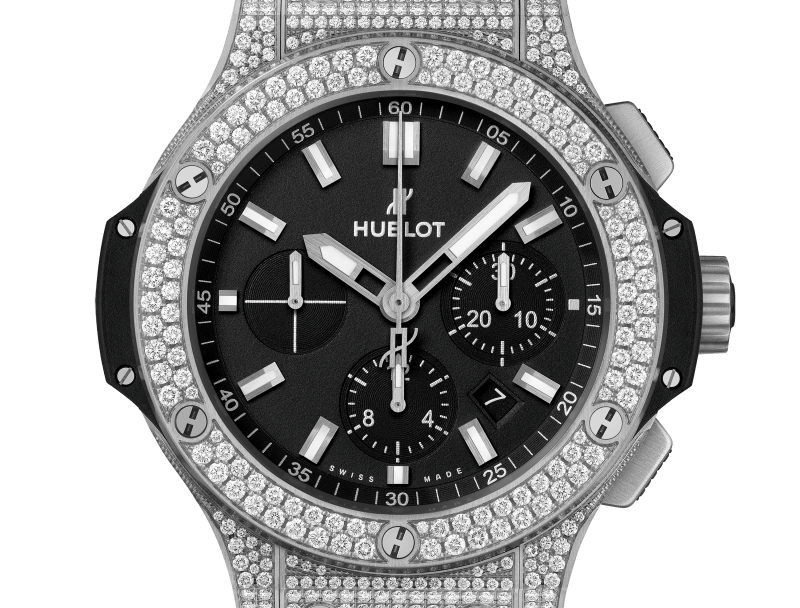 Big Bang Steel Pave 44 Mm