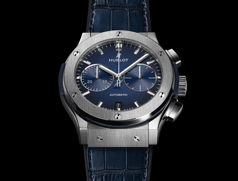 Classic Fusion Chronograph Titanium Deep Blue 45 mm | Hublot