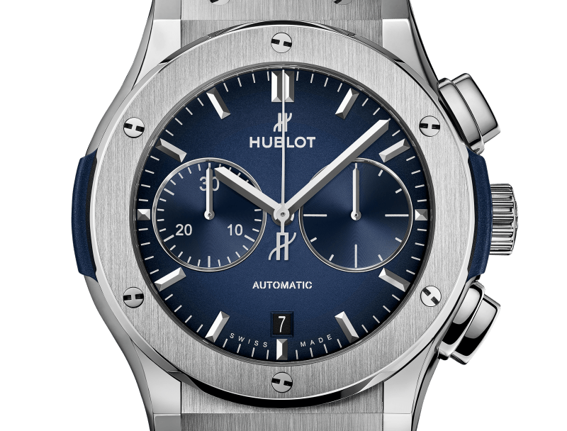 F☆HUBLOT ウブロ クラシックフュージョン 520.CM.7170.CM 44mm クロノグラフ 青 ブルー ネイビー セラミック メンズ 自動巻き【6ヶ月保証】【腕時計】