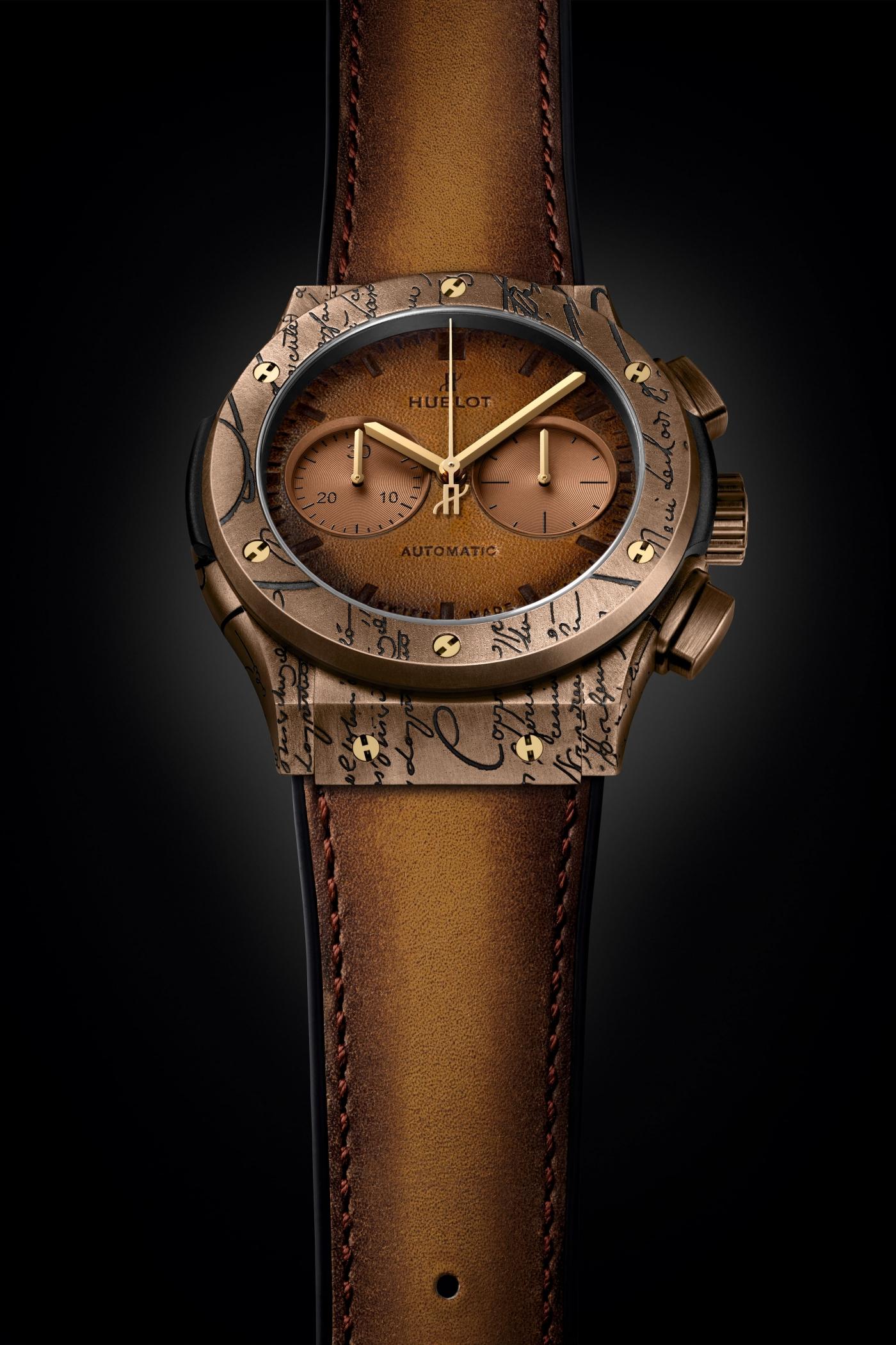 THE HALLMARK OF EXCELLENCE: A HUBLOT CASE BEARING BERLUTI'S “SCRITTO”  SCRIPT | Hublot CH