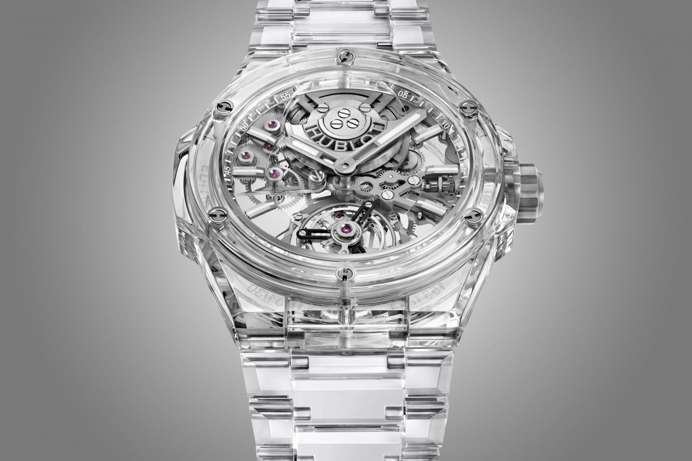 full sapphire case watch