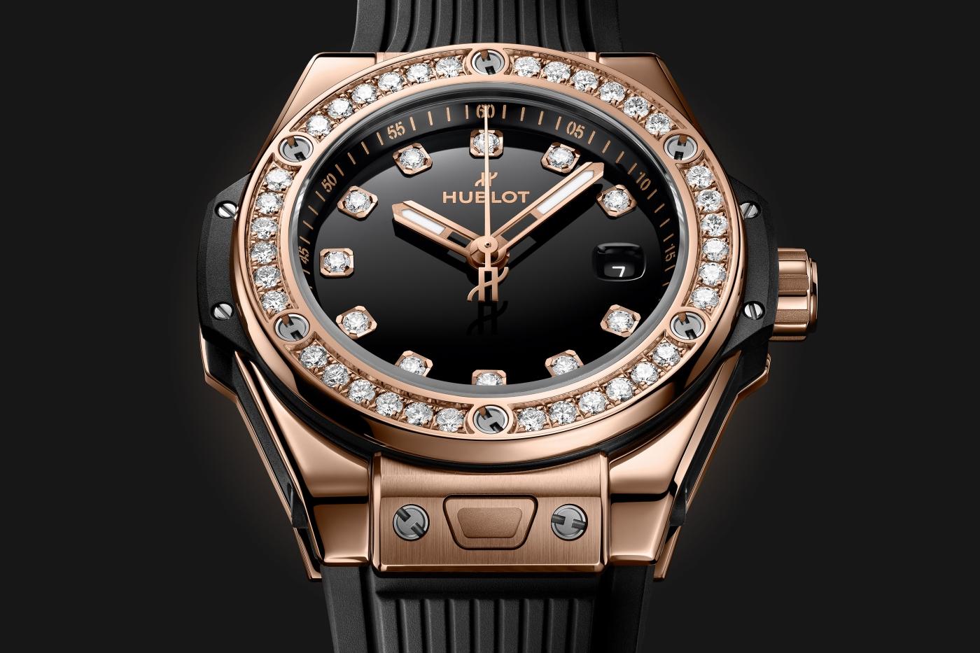 Big Bang One Click King Gold Diamonds Diamonds Dial 33 mm | Hublot JP