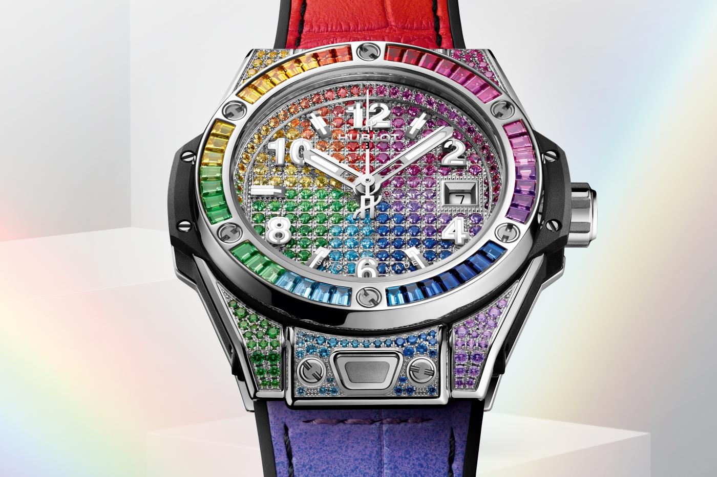 Big Bang One Click Steel Rainbow 33 mm Hublot
