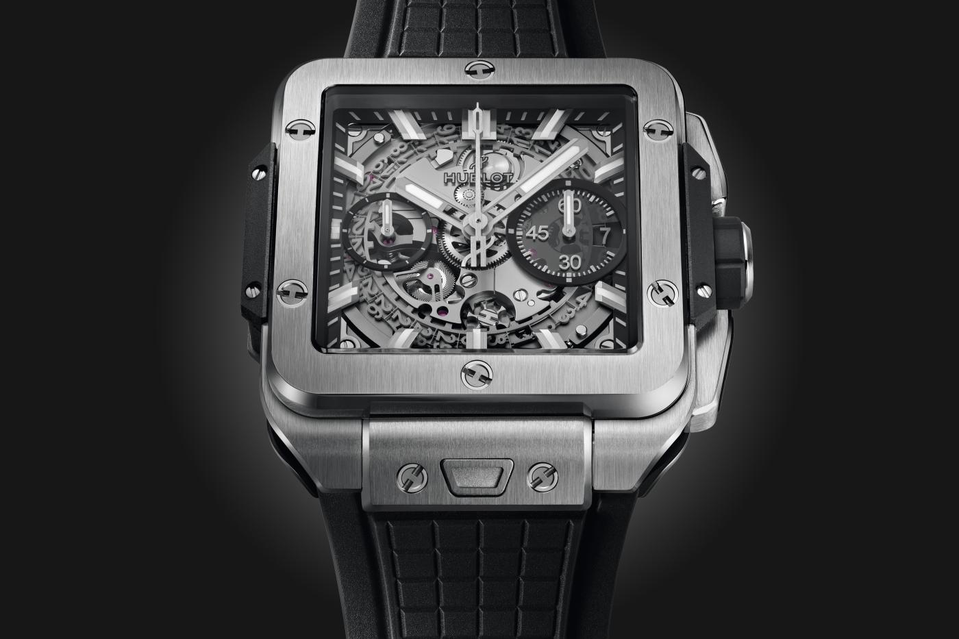 Hublot Watch Square Bang Unico Titanium 42 mm Black