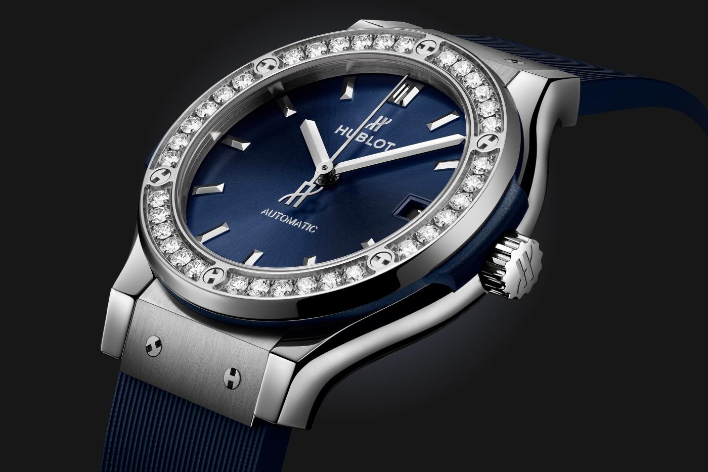 Classic Fusion Titanium Blue Diamonds 38 mm | Hublot CA