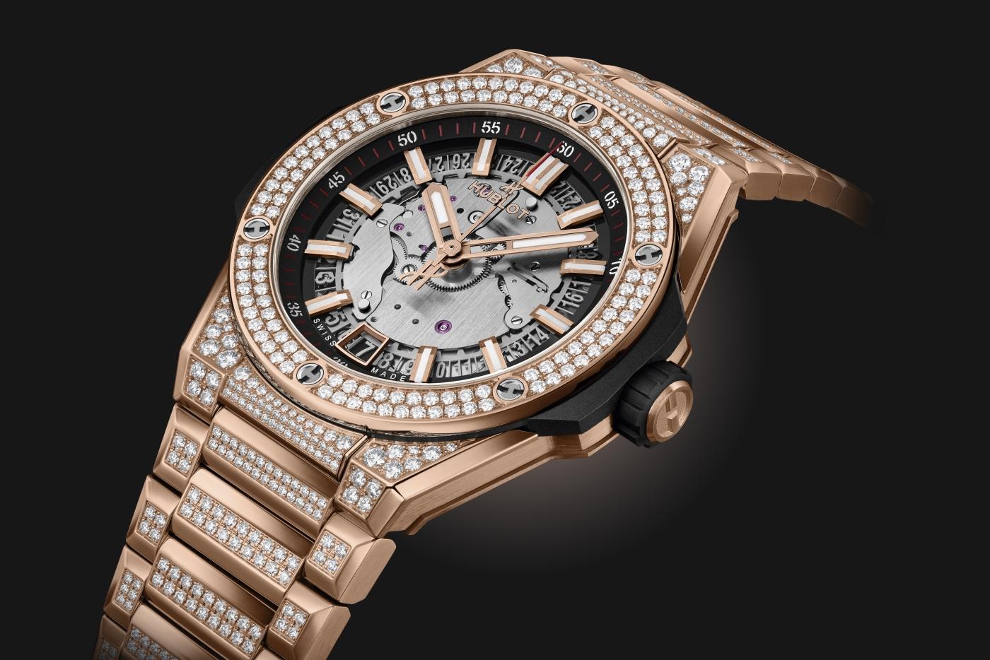 Big Bang Integrated Time Only King Gold Pave 40 mm Hublot