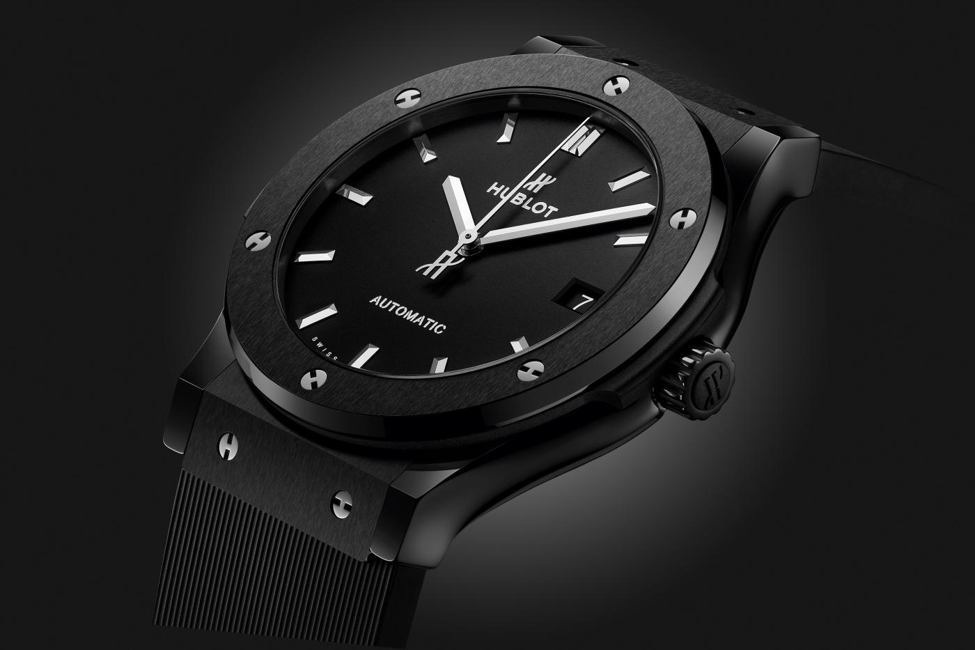 Hublot automatic black outlet