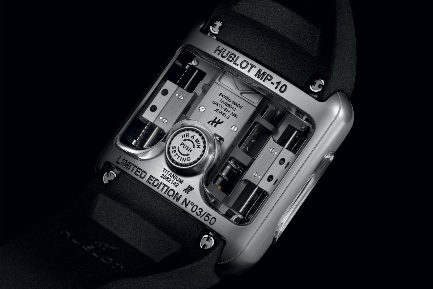 MP 10 TOURBILLON WEIGHT ENERGY SYSTEM TITANIUM Hublot PL