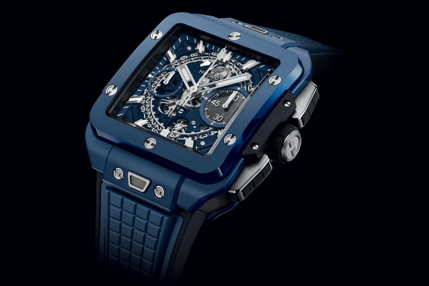 Square Bang Unico Blue Ceramic 42 mm | Hublot US Square Bang Unico Blue Ceramic 42 mm | Hublot US