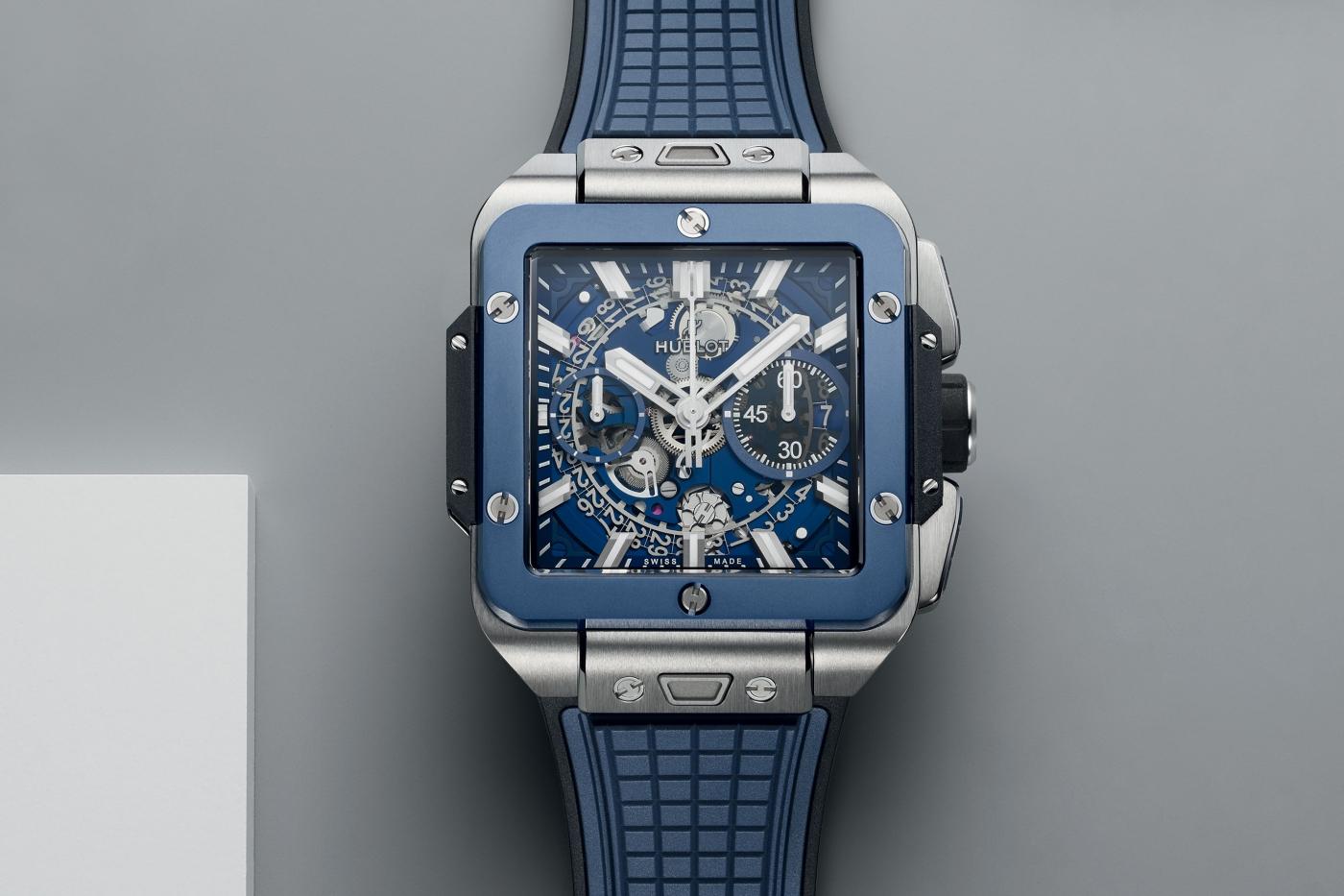 Square Bang Unico Titanium Blue Ceramic 42 mm | Hublot Square Bang Unico Titanium Blue Ceramic 42 mm | Hublot