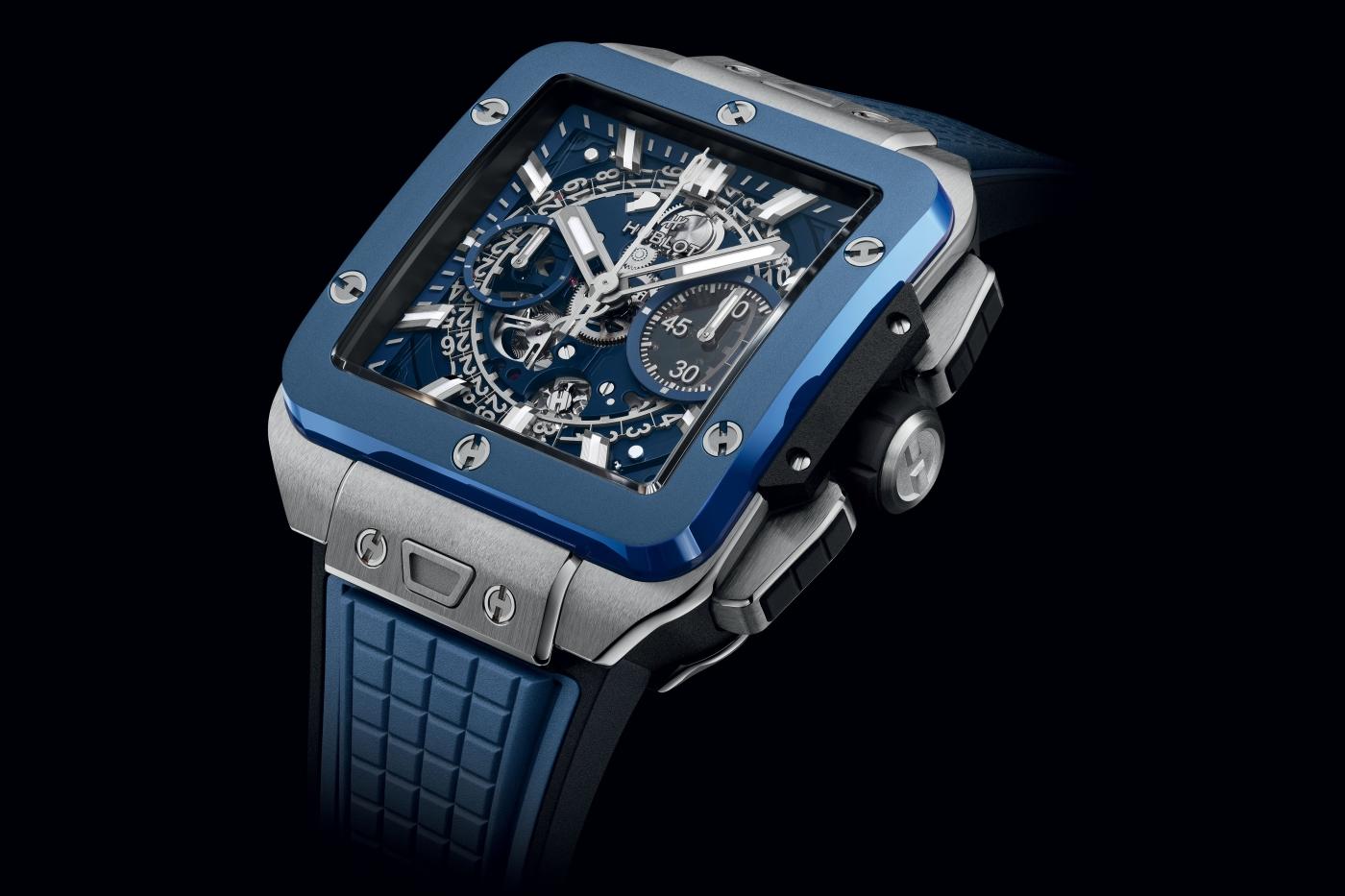 Square Bang Unico Titanium Blue Ceramic 42 mm | Hublot Square Bang Unico Titanium Blue Ceramic 42 mm | Hublot