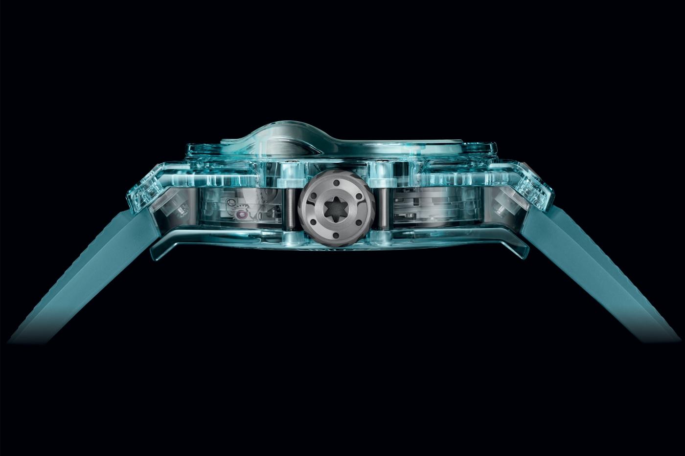 Hublot アナログ時計 青レザー MP-11 14-Day Power Reserve Water Blue Sapphire 45 mm | Hublot