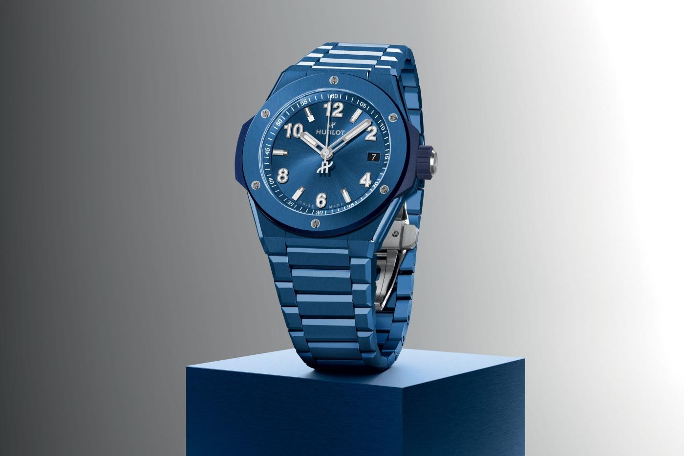Big Bang Integrated Time Only Blue Ceramic 38 mm Hublot