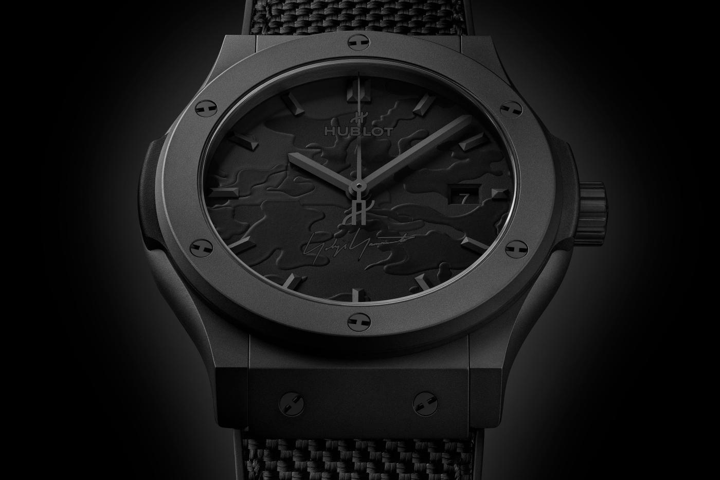 Classic Fusion Yohji Yamamoto All Black Camo 42 mm | Hublot