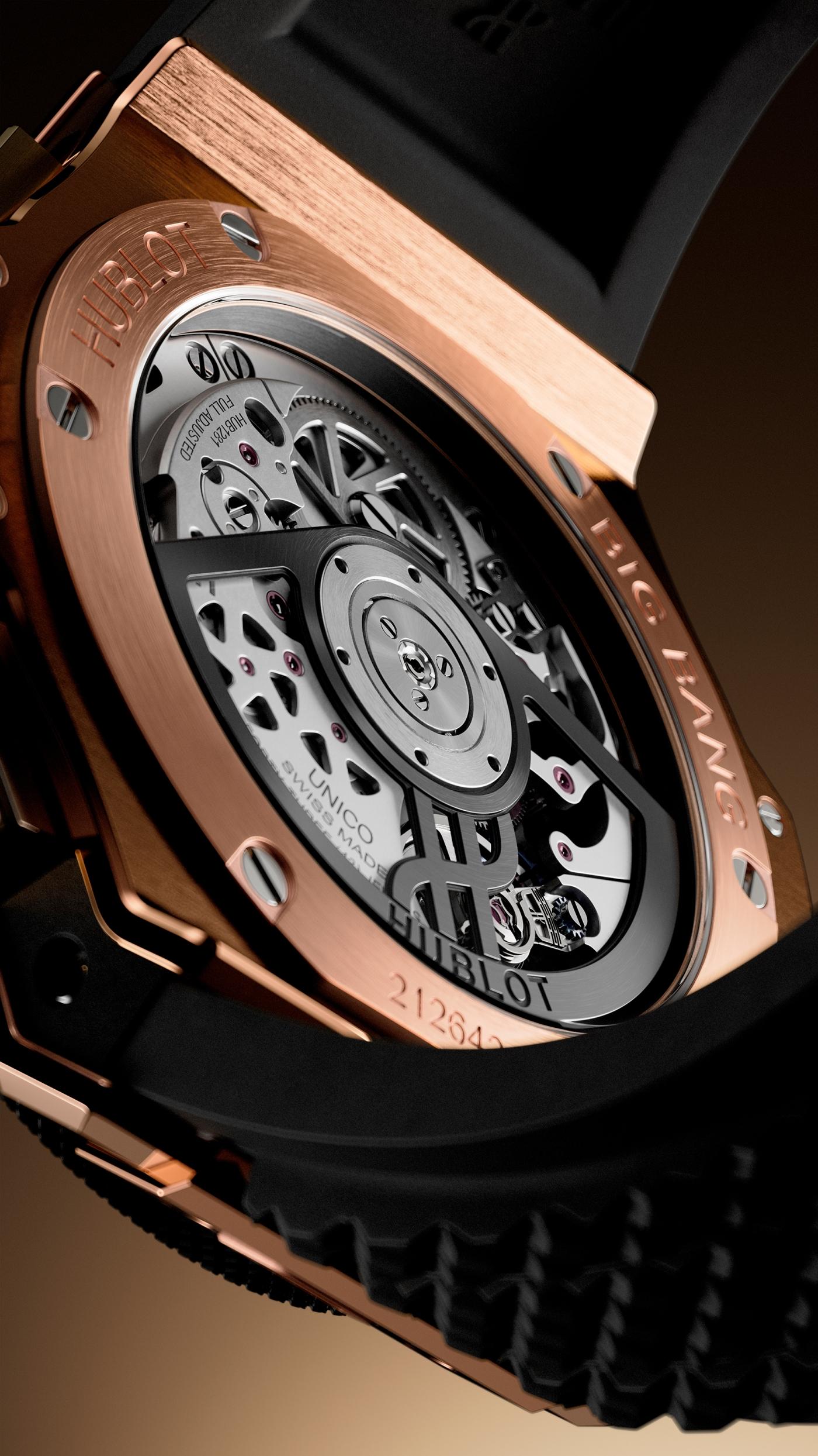 Big Bang Original Unico King Gold case back